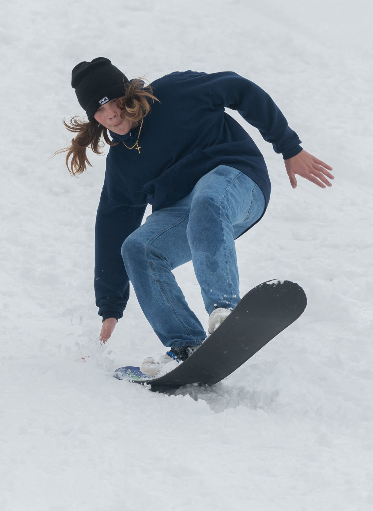 The snow keeps piling up